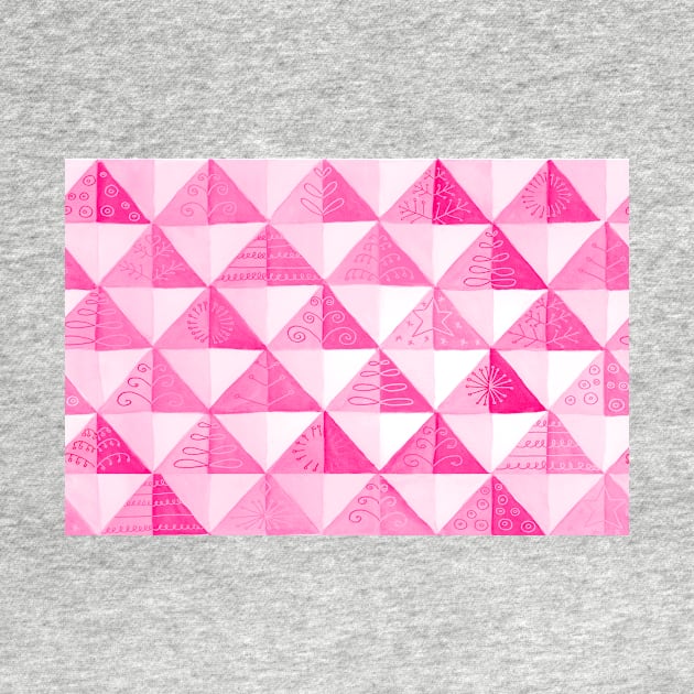 Watercolor quilt - pink by MariaMahar